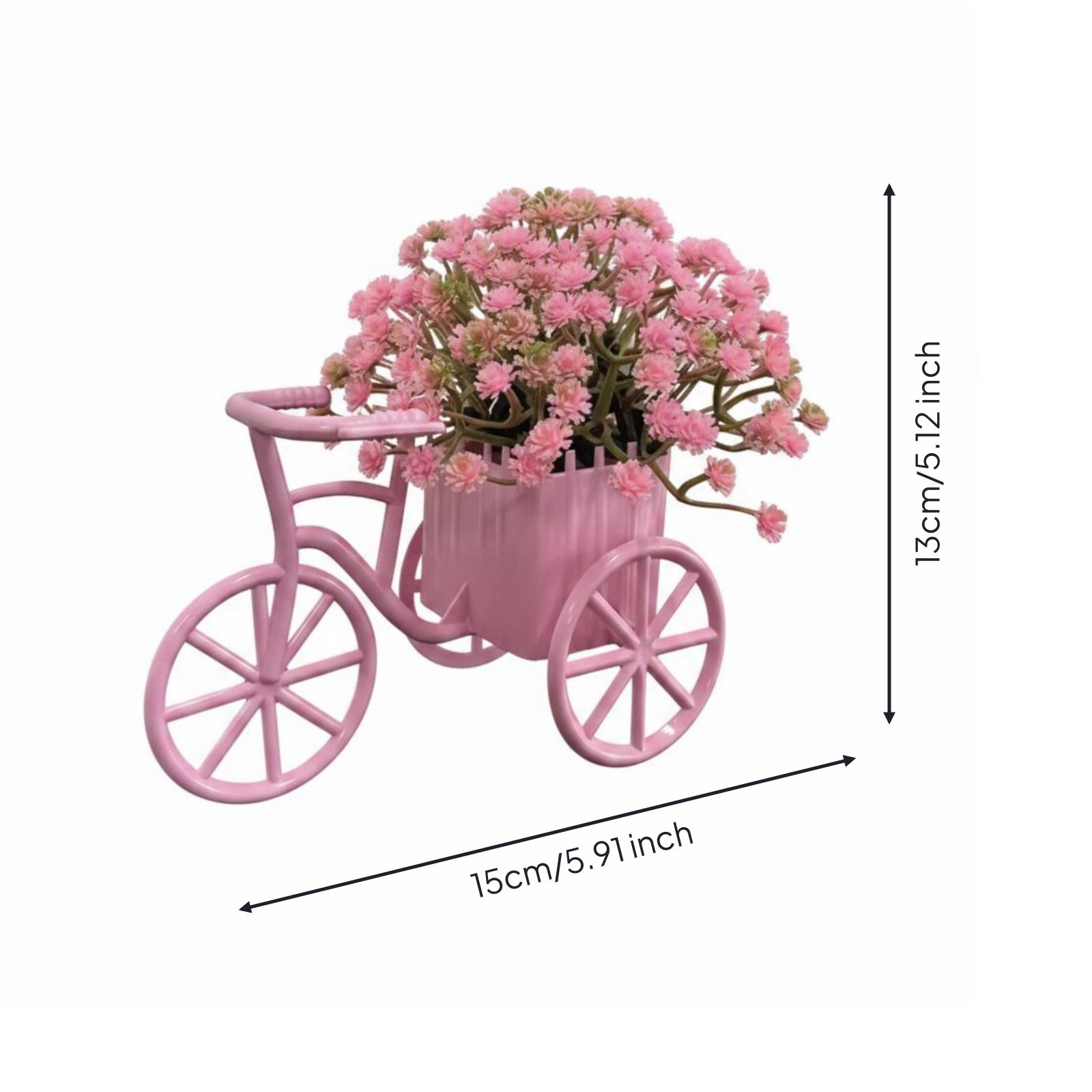 Artificial Flower Three-Wheeled Flower Display Desktop Display Mini