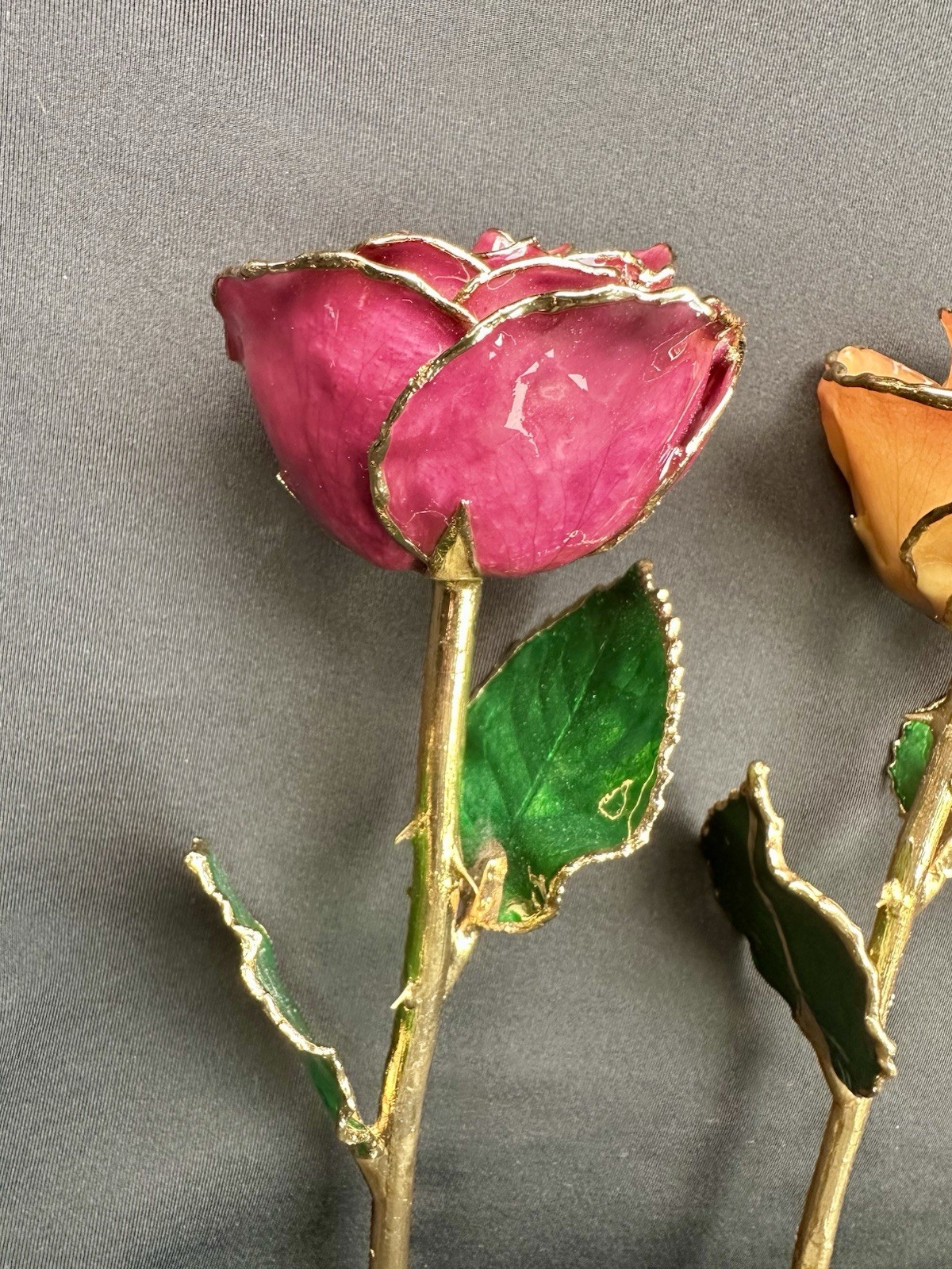 The Forever Rose 11” Real Rose Dipped in 24K Gold Valentines Day Gift – Lot Of 3