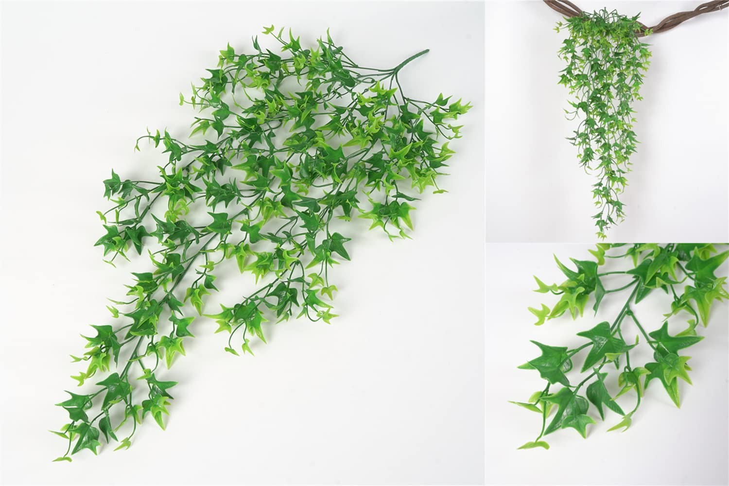 Artificial Hanging Vine, Faux Vines Ivy Leaves Outdoor Fake Hanging Plants Lu…