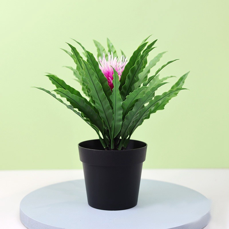Potted Green Bonsai Plants Home Garden Small Tree Ornament Artificial Grass