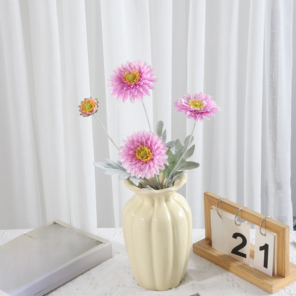 22.83in Pine Needle Style Chrysanthemum Artificial Flower Silk for material