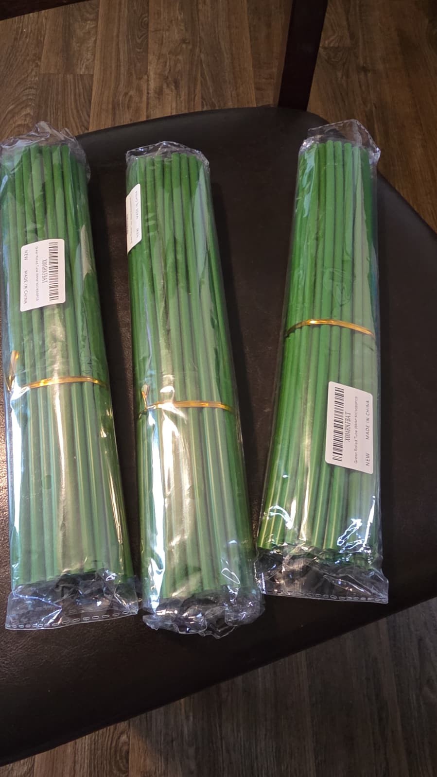Green Tubular Flower Stems Wrap, 11.8 Inches (About 30 Cm) in Length, 150 pcs