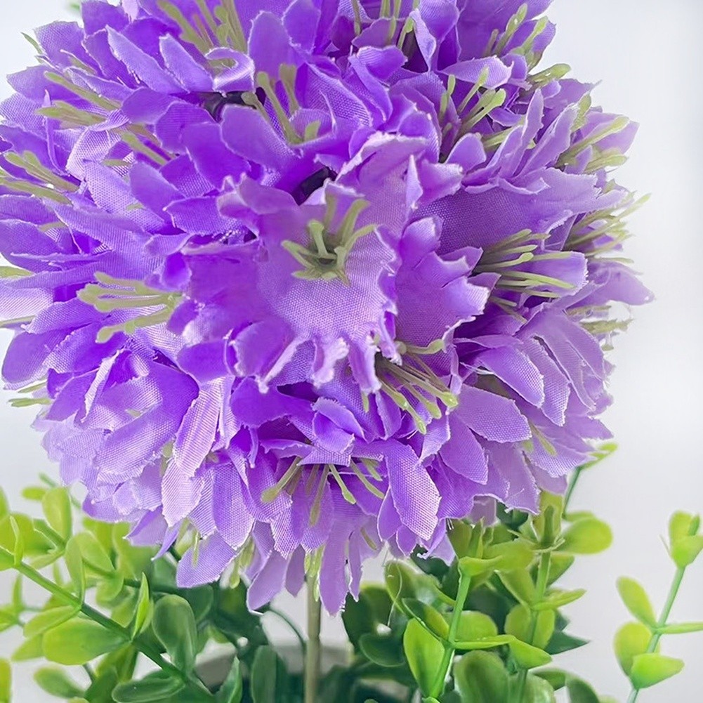 Whimsical Touch Accent Artificial Hydrangea Ball Plastic Flower Arrangement