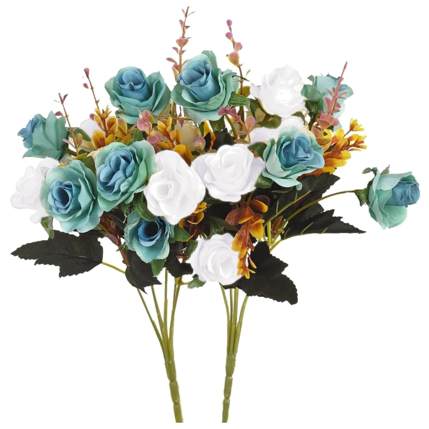 Artificial Flowers,2 Packs of Artificial Roses.24 Little Rose Silk Flowers. P…