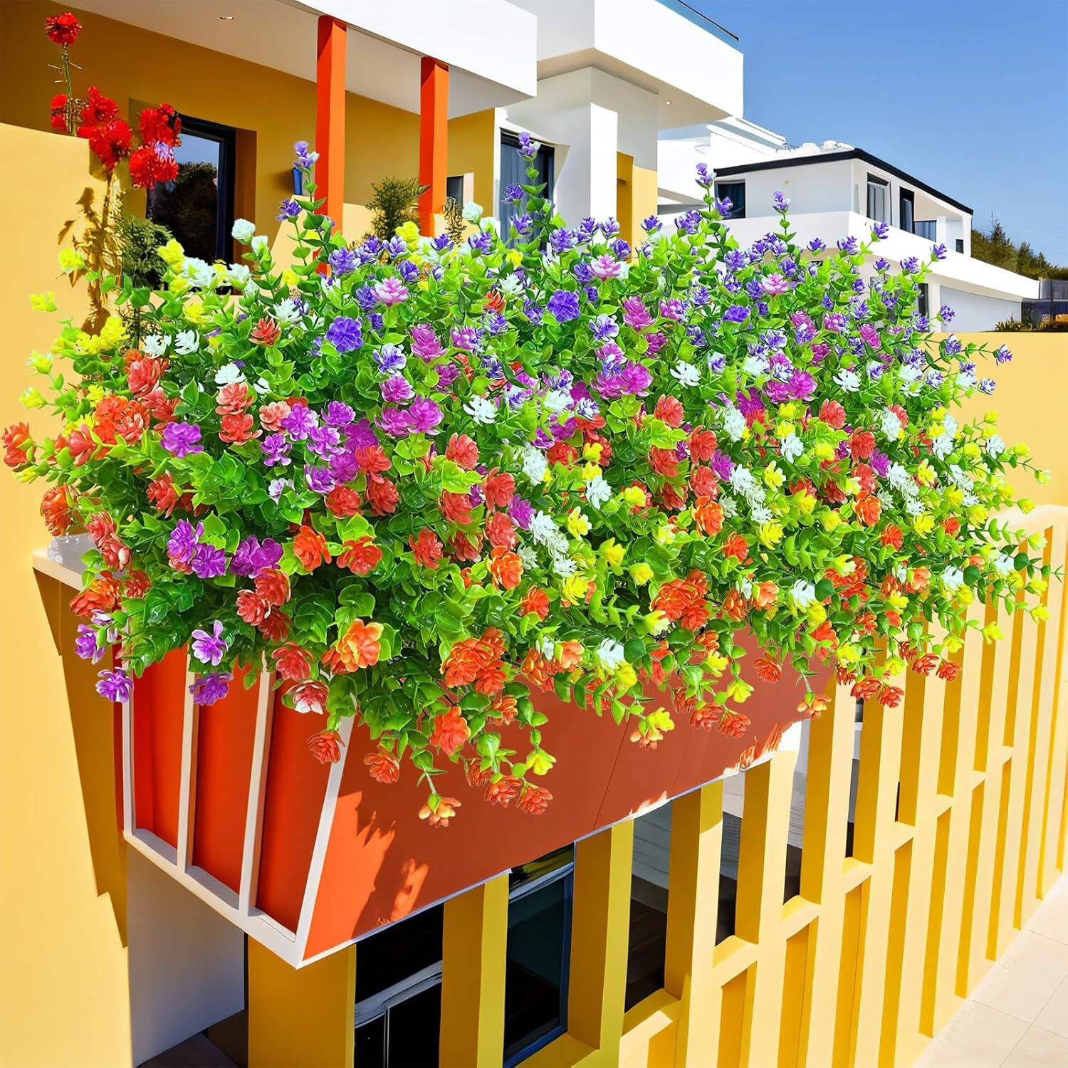 20Bundles Artificial Flowers Fake Plant Wedding Garden Indoor Outdoor Home Decor