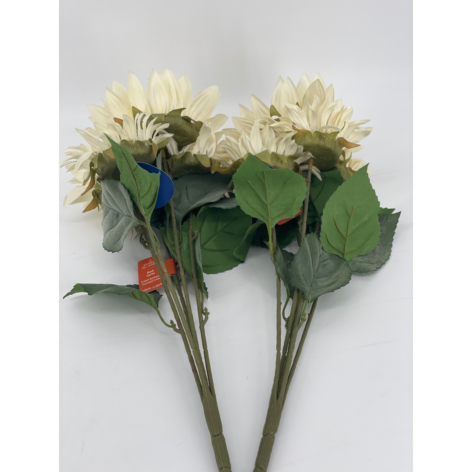28 Ashland Artificial Flower Bundles White Sunflowers/Daisies Fall Decor NEW