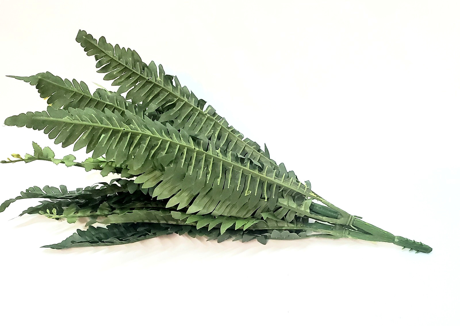 Four Sets of Artificial Silk Boston Fern Sprays – 17″ long