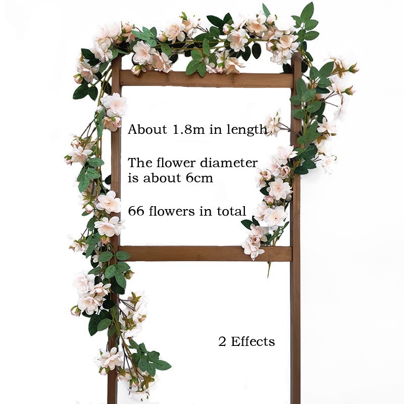1PCS Artificial Flowers Wisteria Hanging Vine Ratta String Wedding Decor