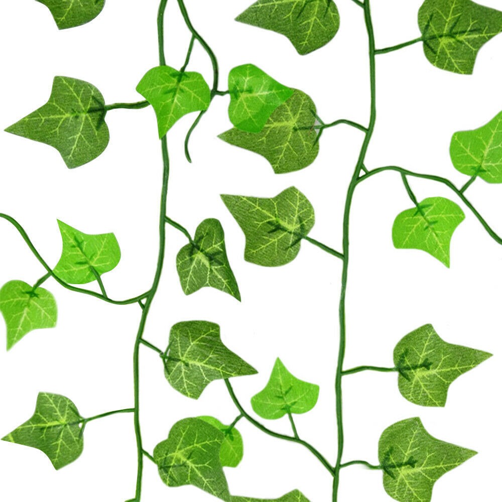 12 Strands 94 FT Artificial Ivy Vines Leaves Silk Garland for Home Office Decor