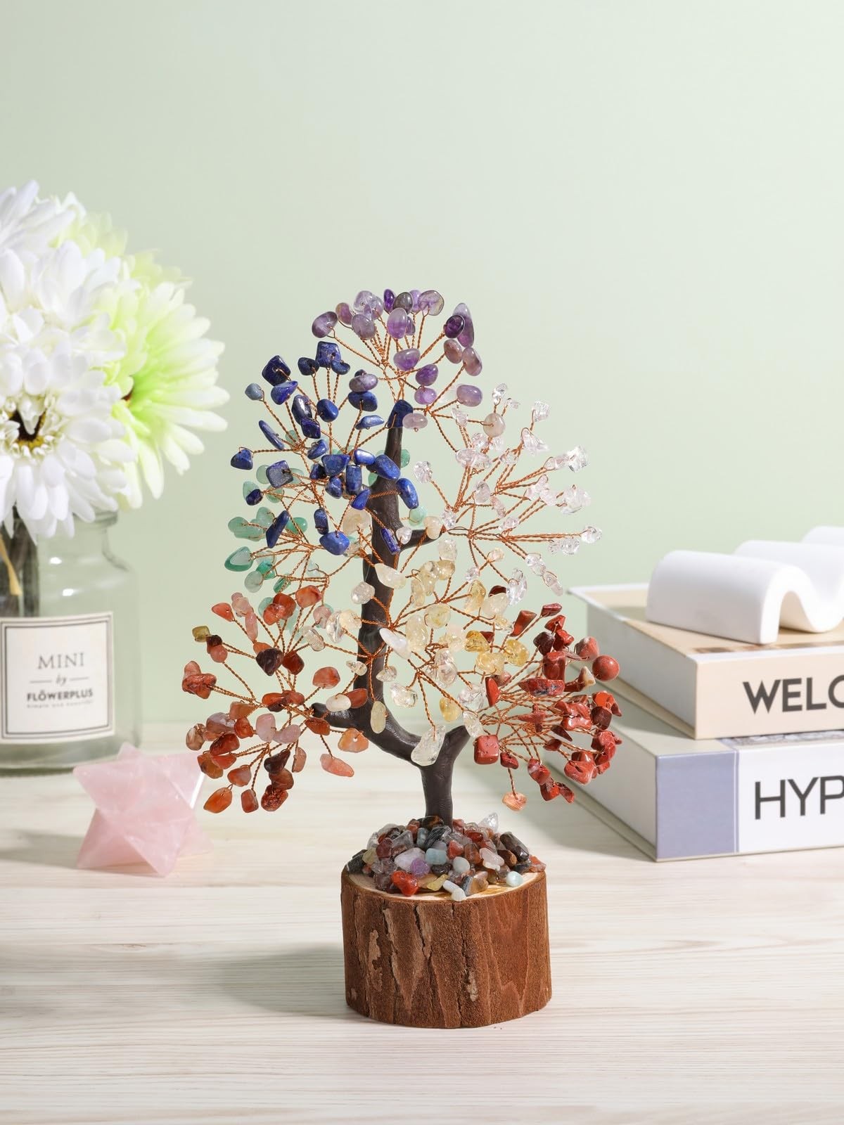 7 Chakra Crystal Tree Birthday Gifts for Women,Natural Healing Crystal Feng S…