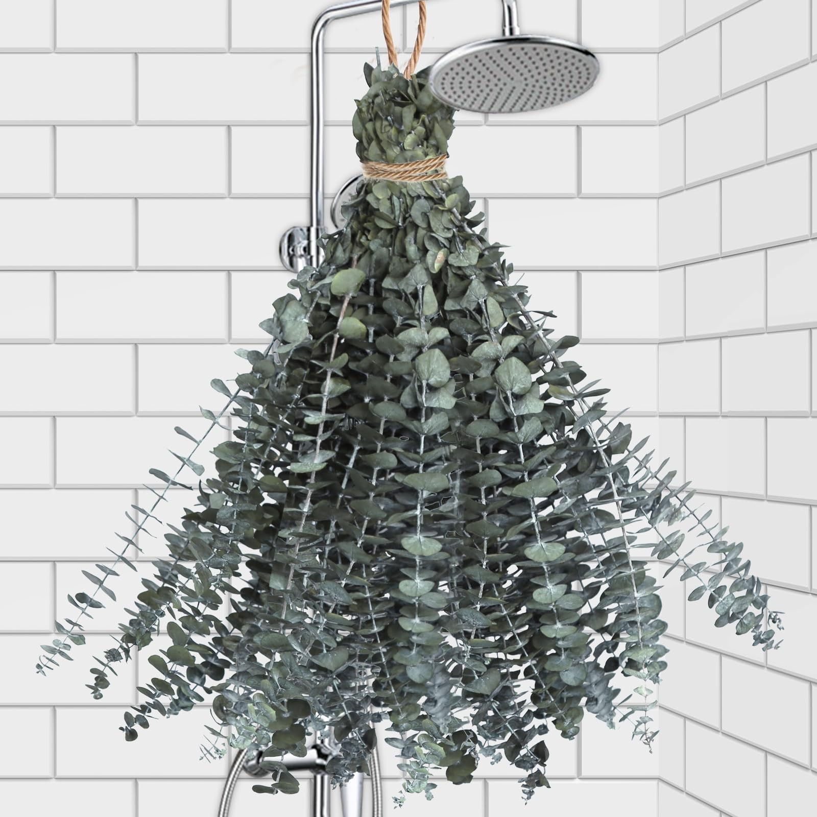 24 PCS Real Dried Eucalyptus Stems for Shower Hanging-17” Large Preserved Pl…