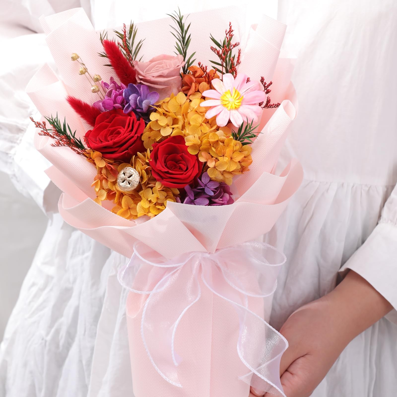 Flowers for Delivery,Preserved Flowers Bouquets,Red Rose Bouquets that Last 1…