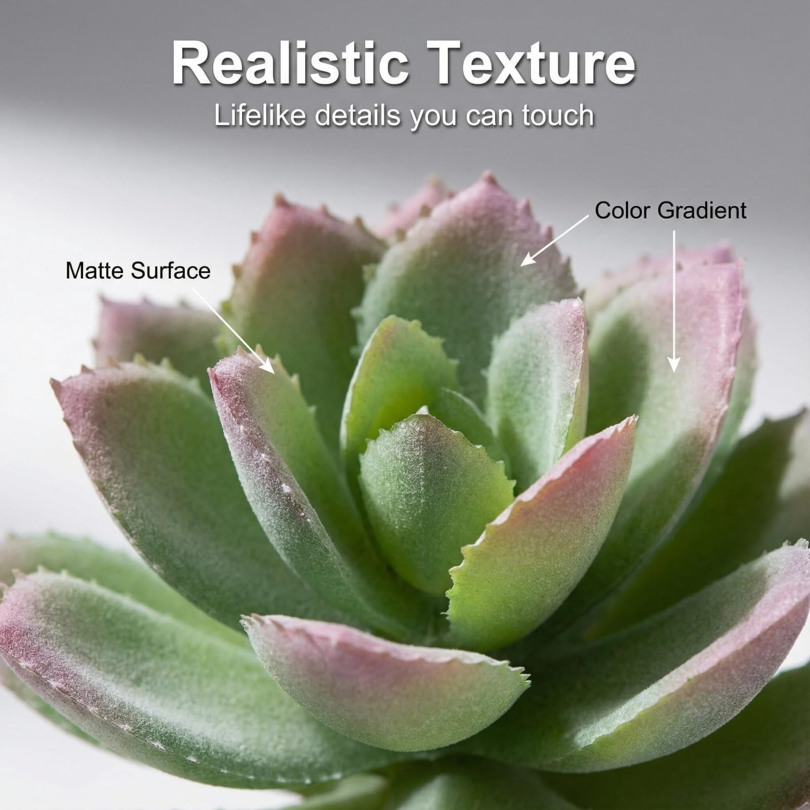 16 PCS Artificial Succulent Plants Unpotted Faux DIY Craft Floral Garden Decor