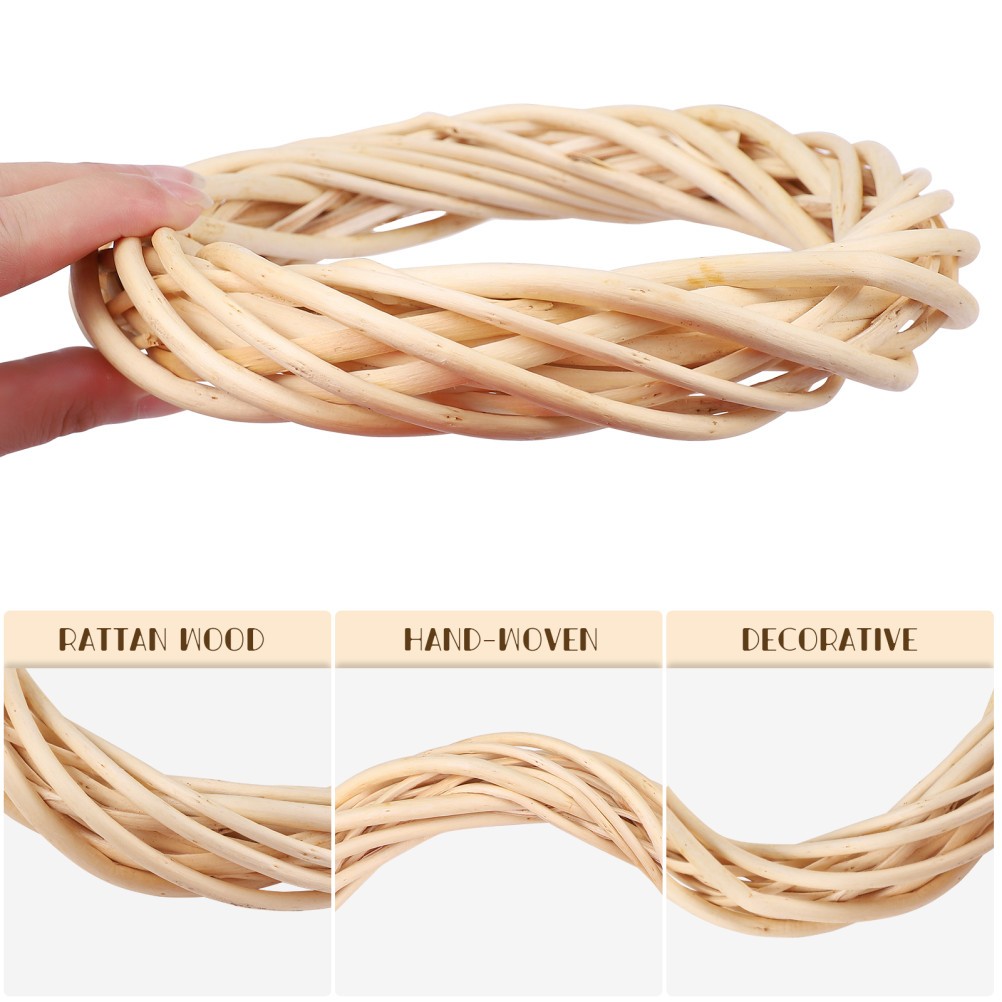 Grapevine Wreath Vine Branch Wooden Circular Twig Hanging Pendant Decoration
