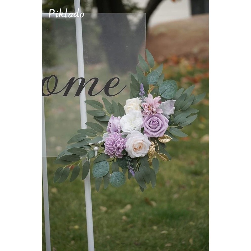 Artificial Flower Wedding Arch Decor Swag Silk Foam Floral Arrangement Set New