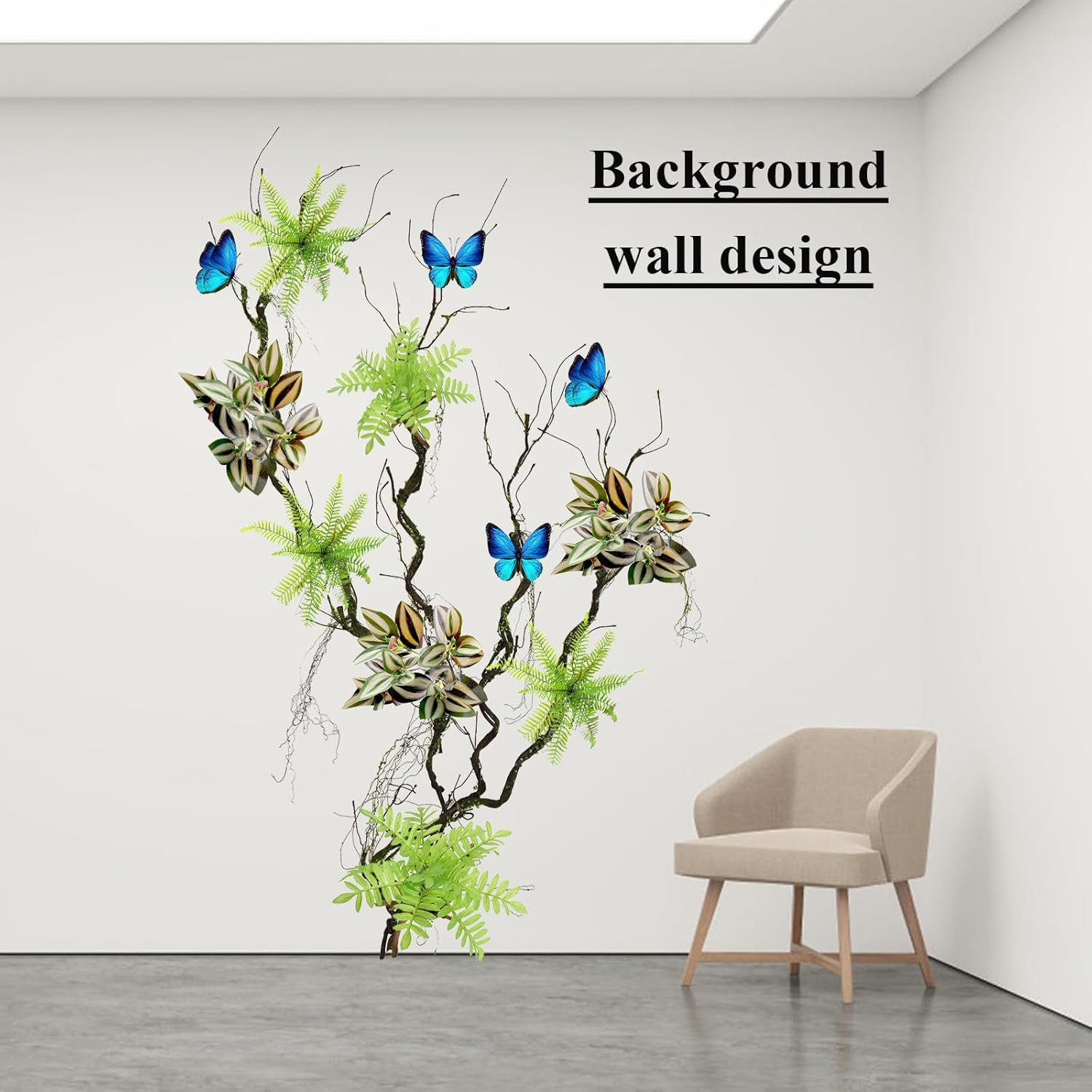 2Pcs 67Inch Artificial Bendable Twigs Branches Reptile Climbing Vines Trunk Grap