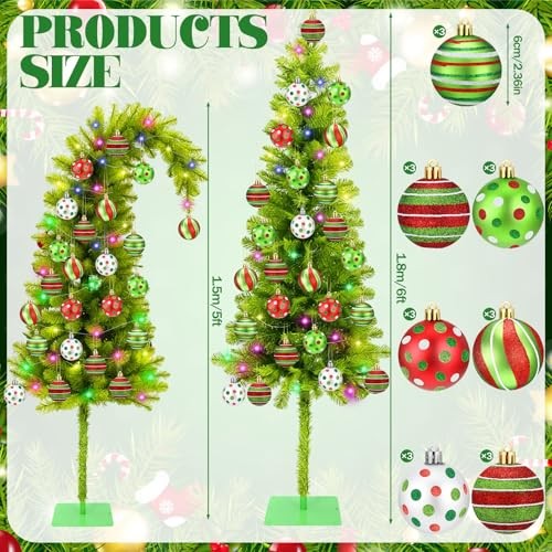 5ft Prelit Bendable Christmas Tree Lime Green 50 Lights