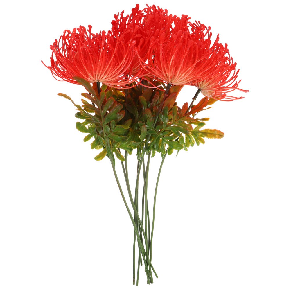 Red Reusable Plastic Lily Flower Picks for Home and Event Decoration