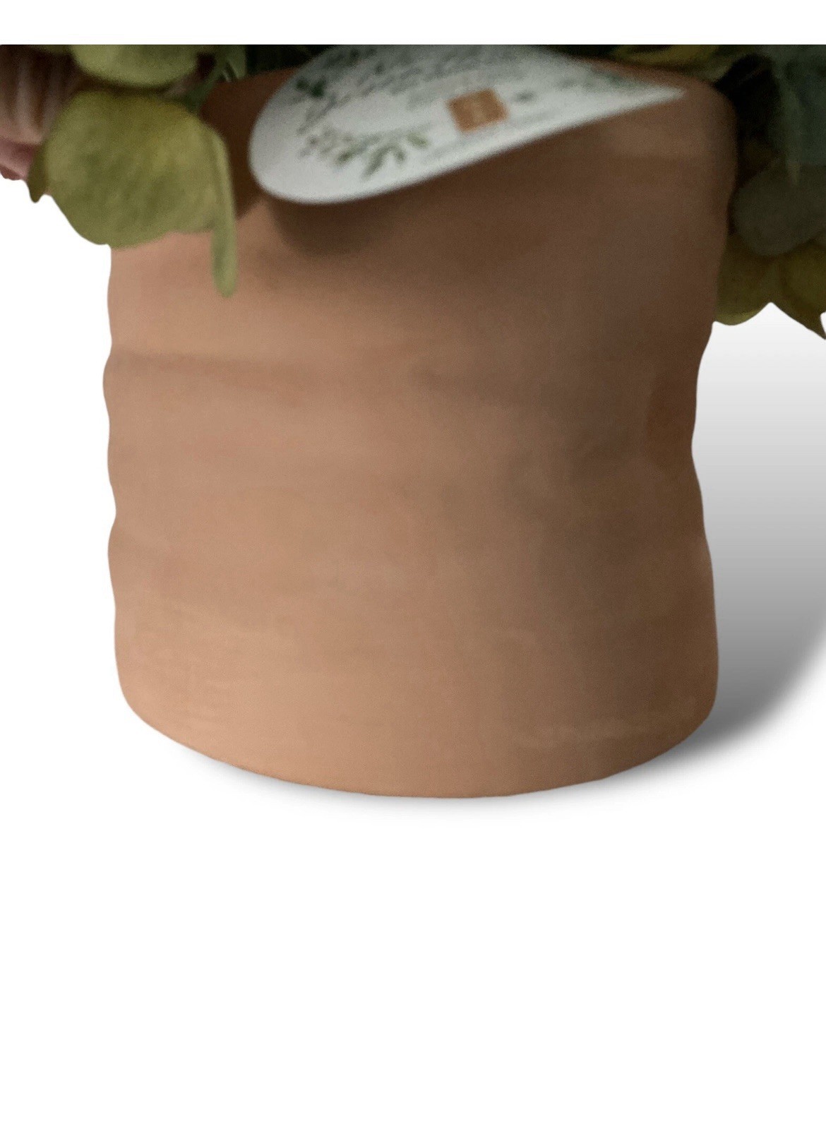 Allen Roth Artificial Hydrangeas Terra Cotta Clay Pots Planters Crumpled Look