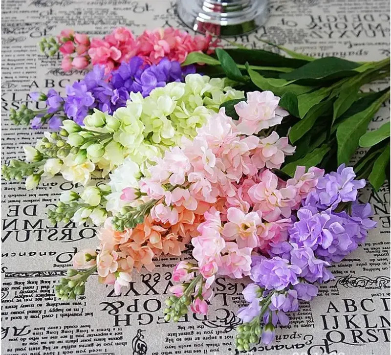 Big Artificial Hyacinth Violet flower branch fleurs artificielles for autumn fal
