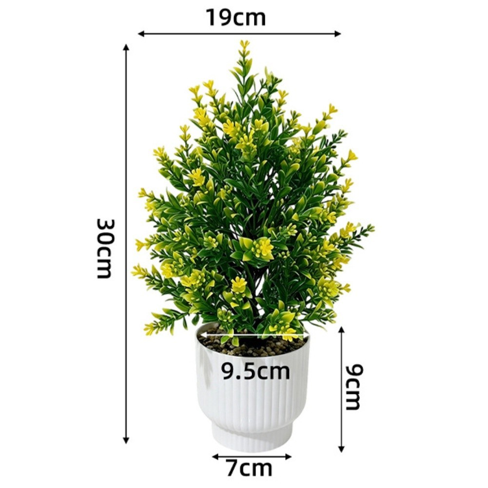 Artificial Bonsai for Home Decor Nordic Style 30cm Potted Lavender Foliage