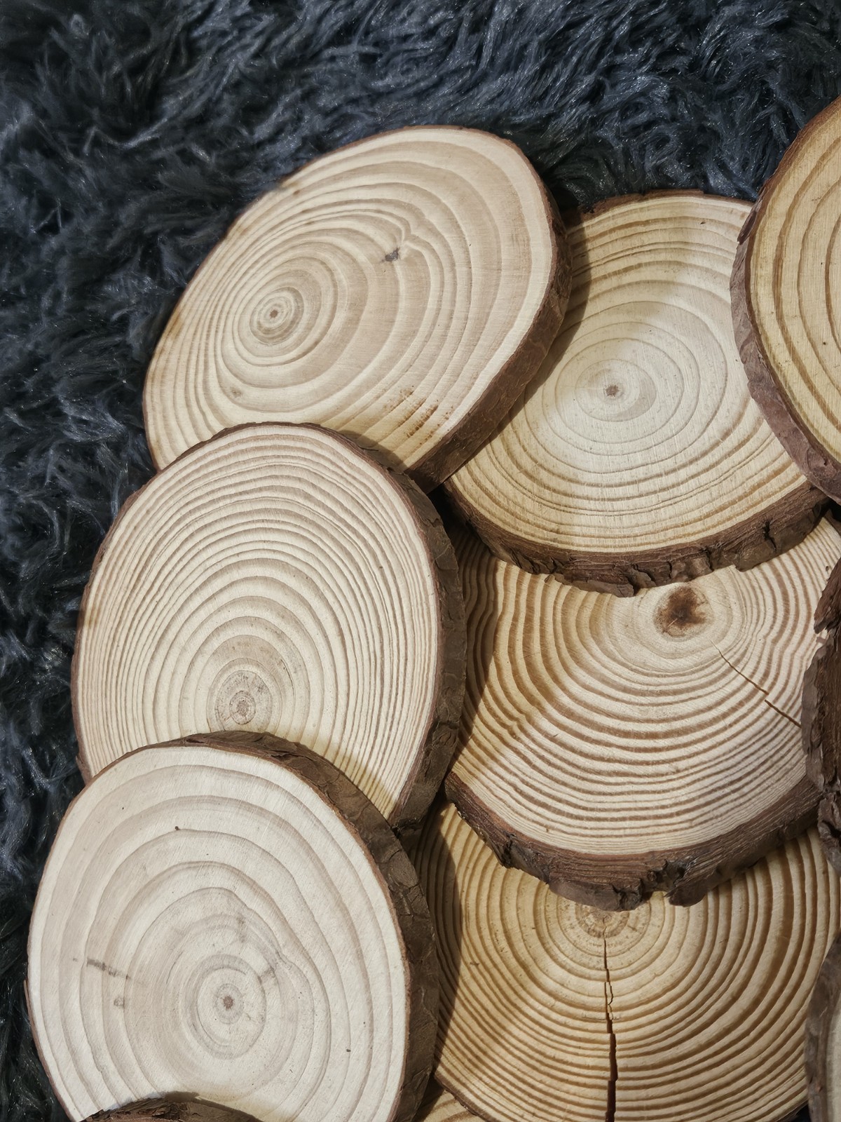 16 PCS Natural Tree Round Wood Log For Wedding Centerpiece, Arts and Crafts