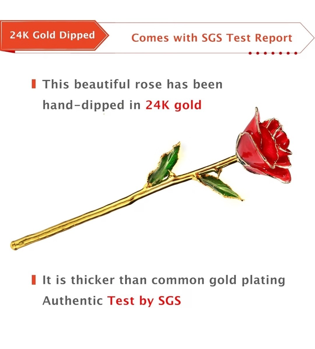 24K Gold Rose, Gold Dipped Rose Made from Real Rose Best Gifts for her and Gr…