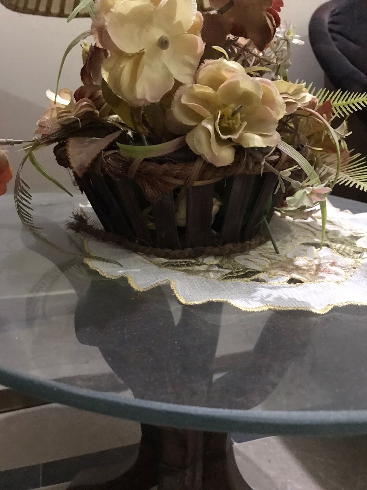 Artificial Flowers basket