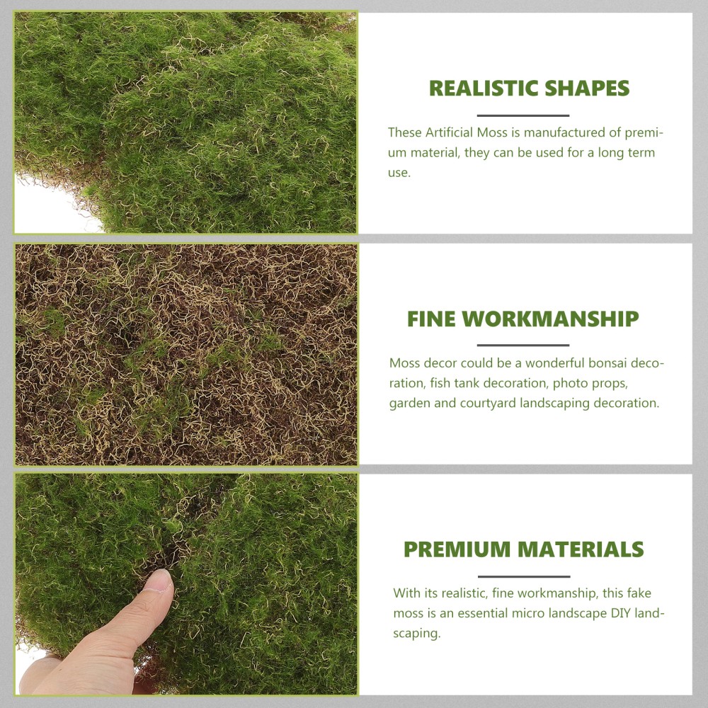 Micro Landscape Accessory Artificial Moss for Crafting Terrace Decoration