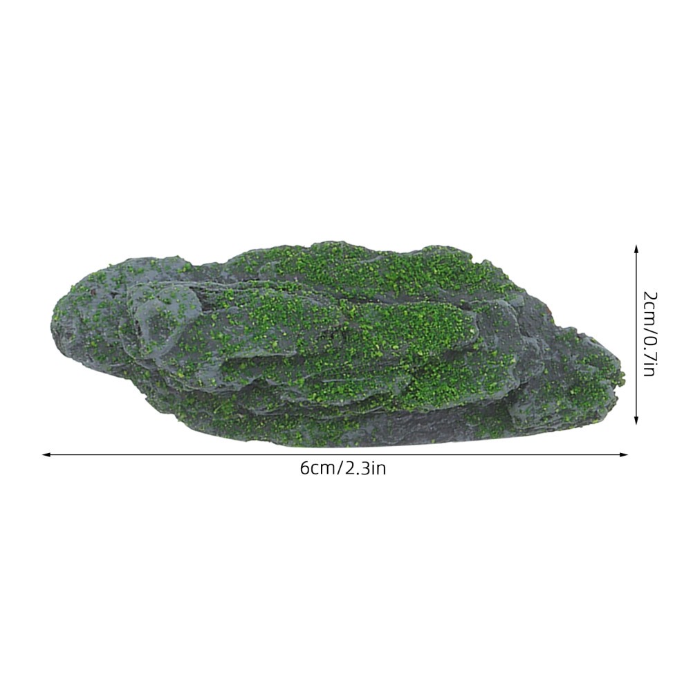 7 Pcs Imitation Moss Faux Rocks with Artificial Rockery Ornament