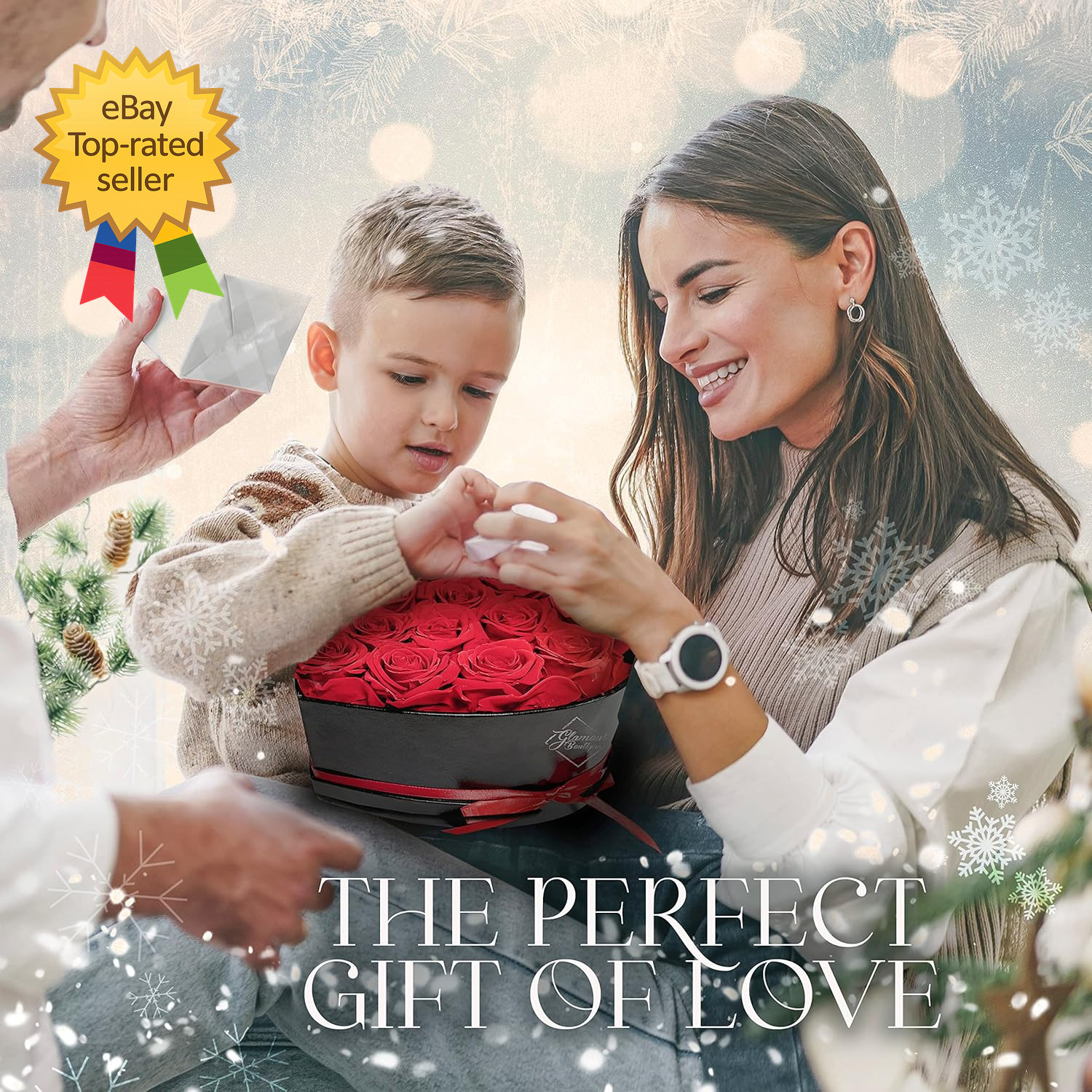 16 Flower Forever Heart Shape Box Eternal Preserved Roses Gift