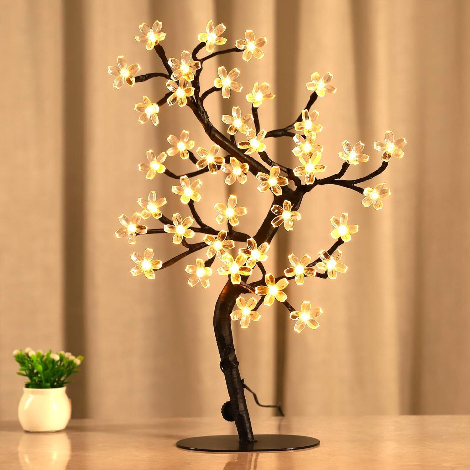 Cherry Blossom Tree Lamp 17″ 40 LED Lights USB Operated Party, Wedding Décor