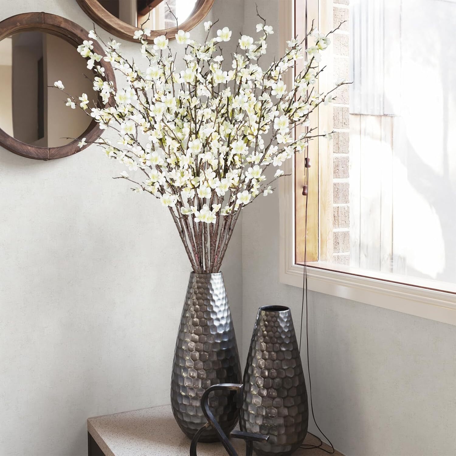 12 39-inch tall artificial cherry blossom stems