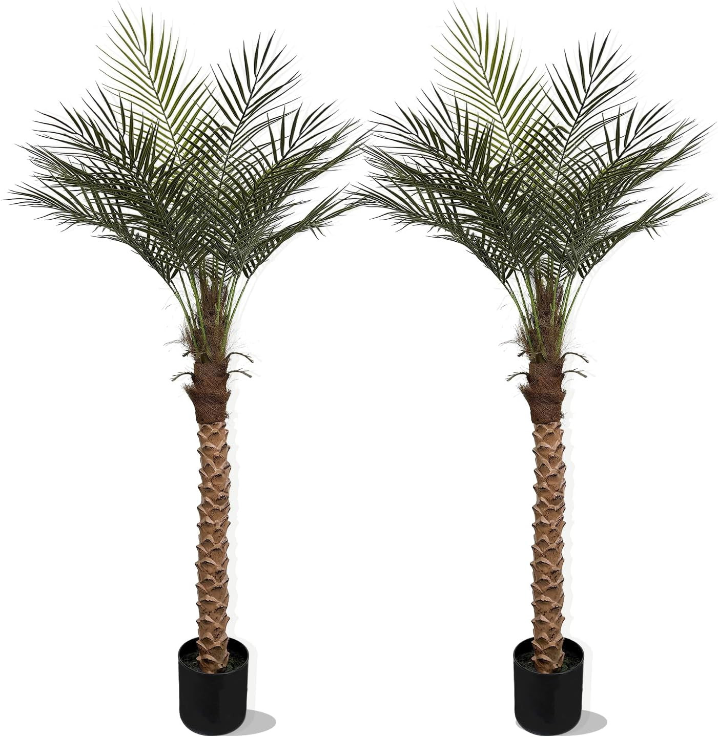 Artificial Palm Plant 3FT Fake Palm Tree with 9 Trunks Perfect 36Inch Faux Tropi