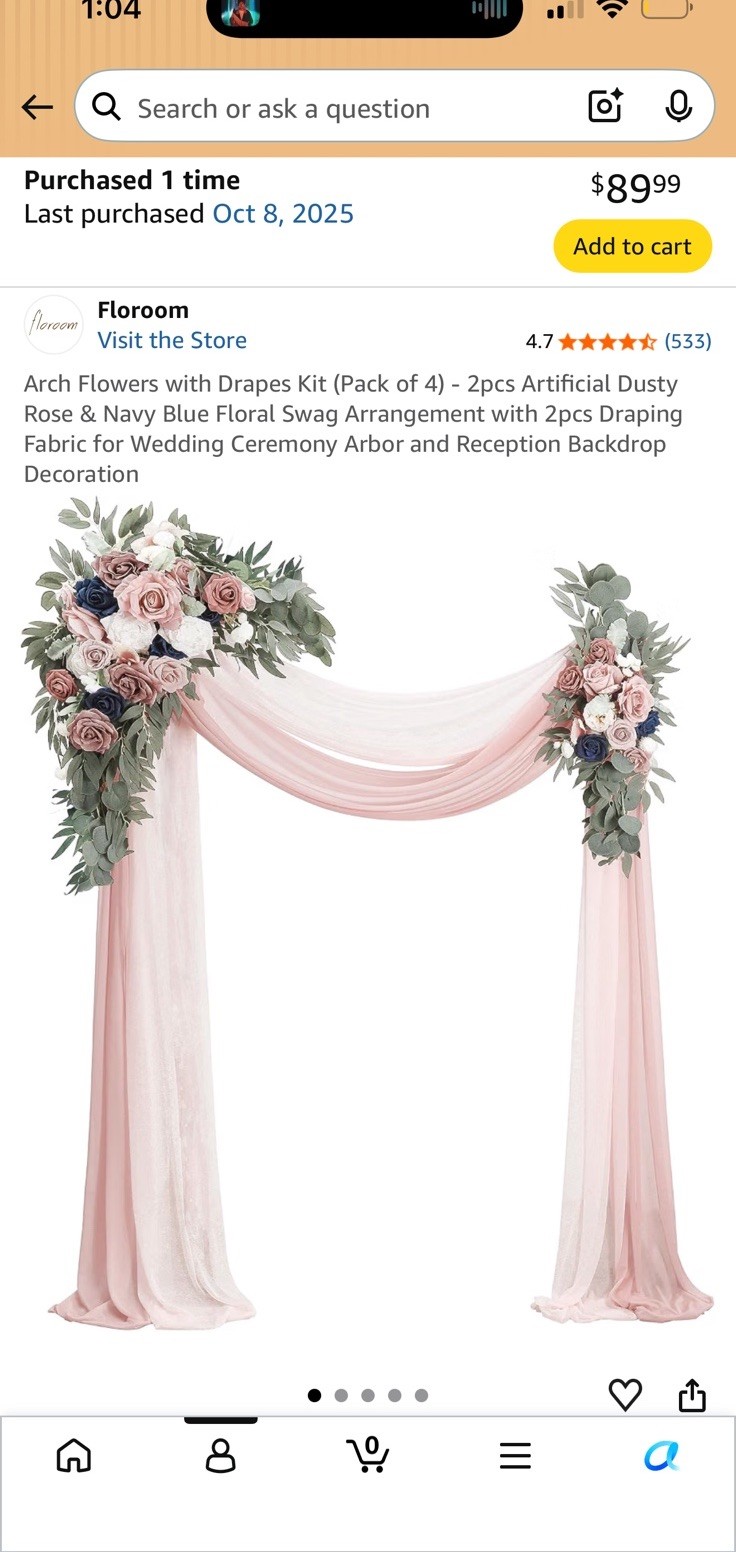 Artificial Rose & Eucalyptus Floral Arrangement Arch Decor Multicolor