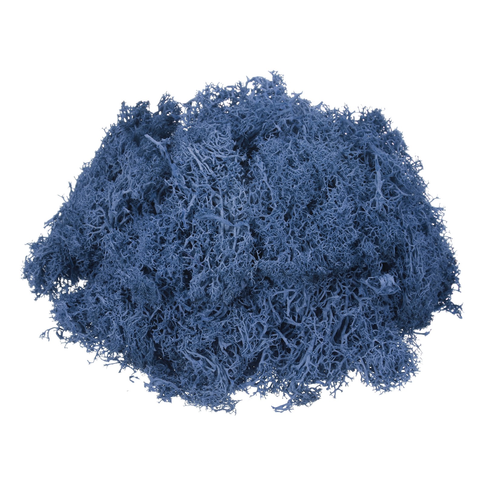 3oz Preserved Reindeer Moss Dark Blue Decorative Artificial Fake Moss