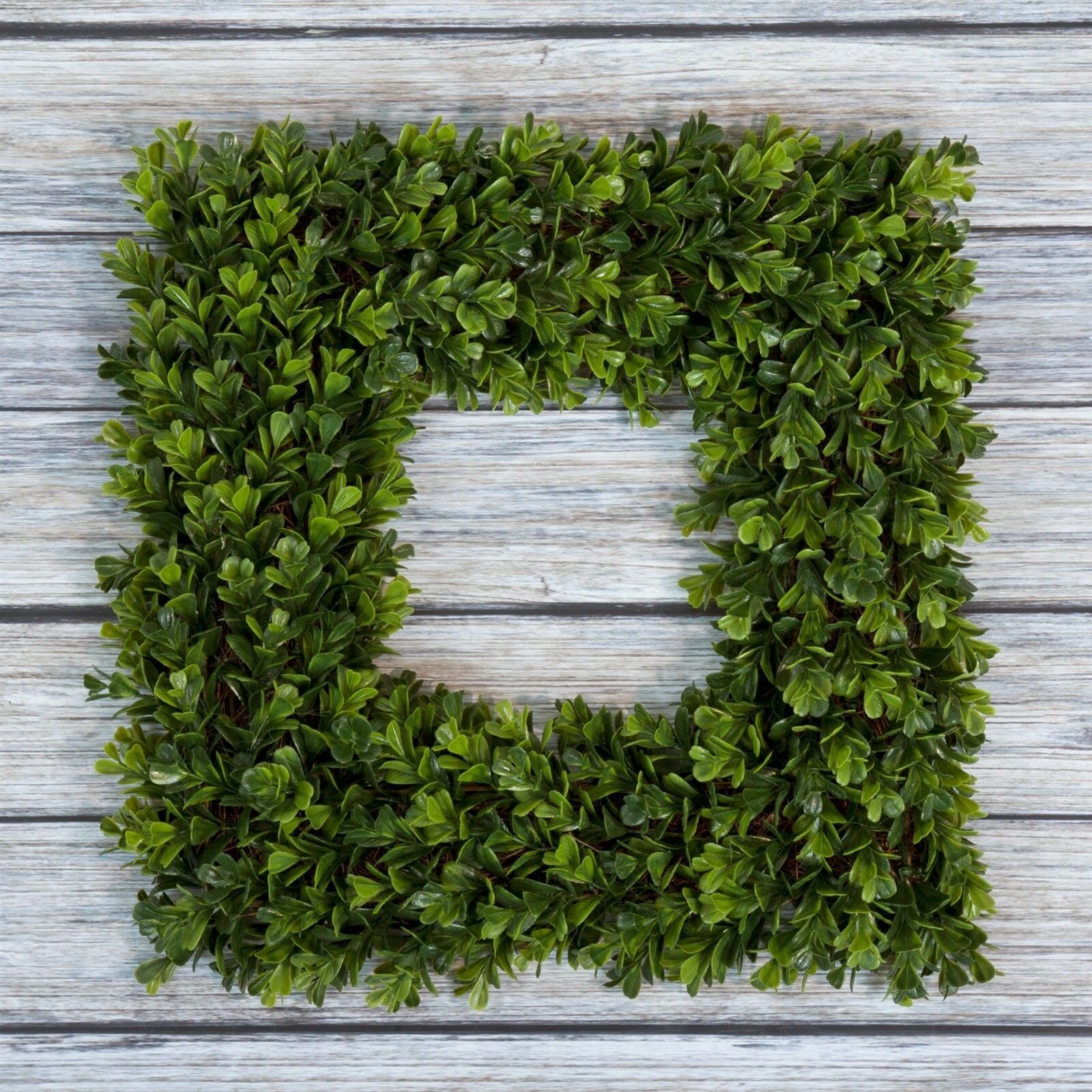 Boxwood Wreath 16.5-Inch Outdoor Indoor Artificial Wreaths for Front Door