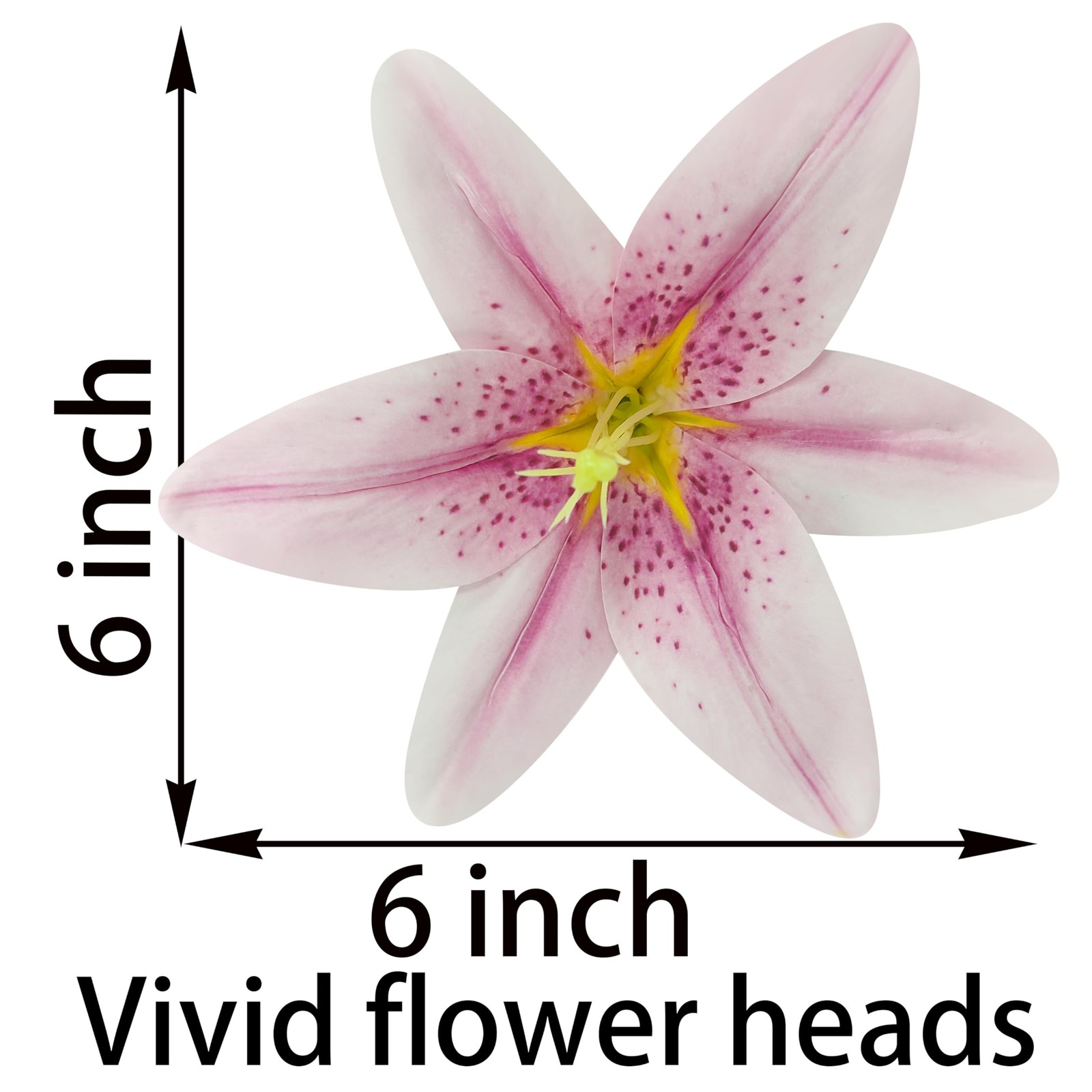 Light Purple Lillies Artificial Flowers, 6 Pcs Faux Lily Flowers,23 Inch Long…