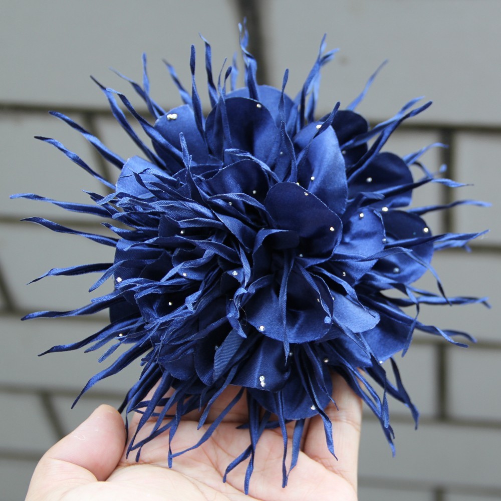 With Beard Edge 15.5CM New Women’s Flower for Brooch Tassel Beads Handmade Craft