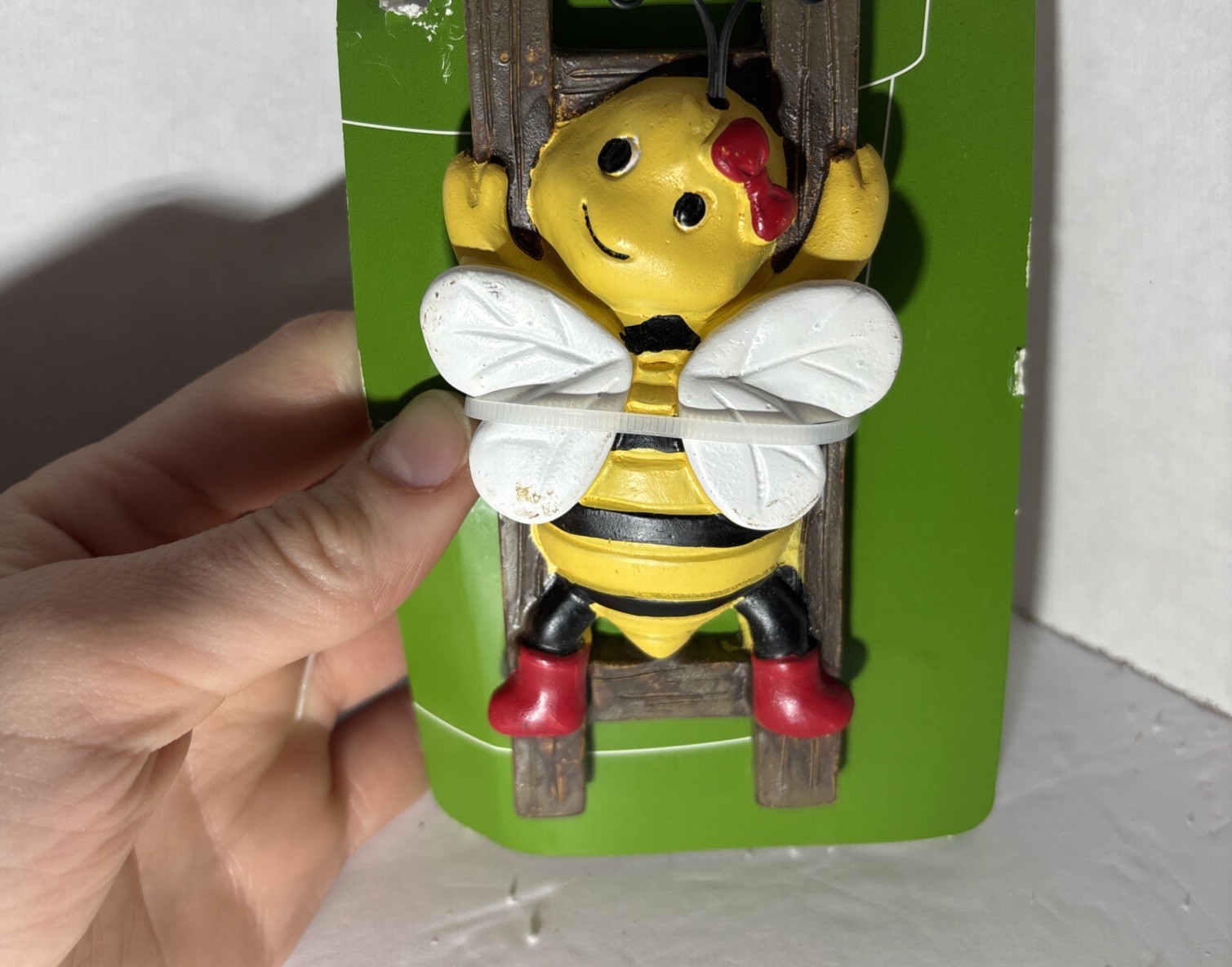 Garden Collection Hanging Flower Pot Hugger, Girl Bee Themed Decor—NEW