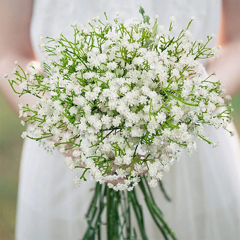 Artificial Flowers Gypsophila Bunch Real Touch Fake Plants DIY For Money Bouquet
