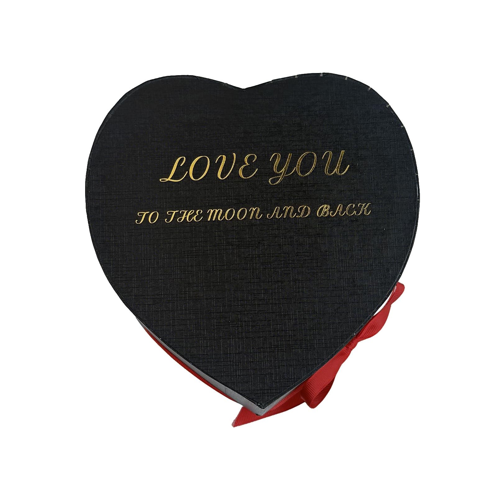 Preserved Roses Heart Shape Box Red Forever Flowers for Valentine’s Gift 16Pcs