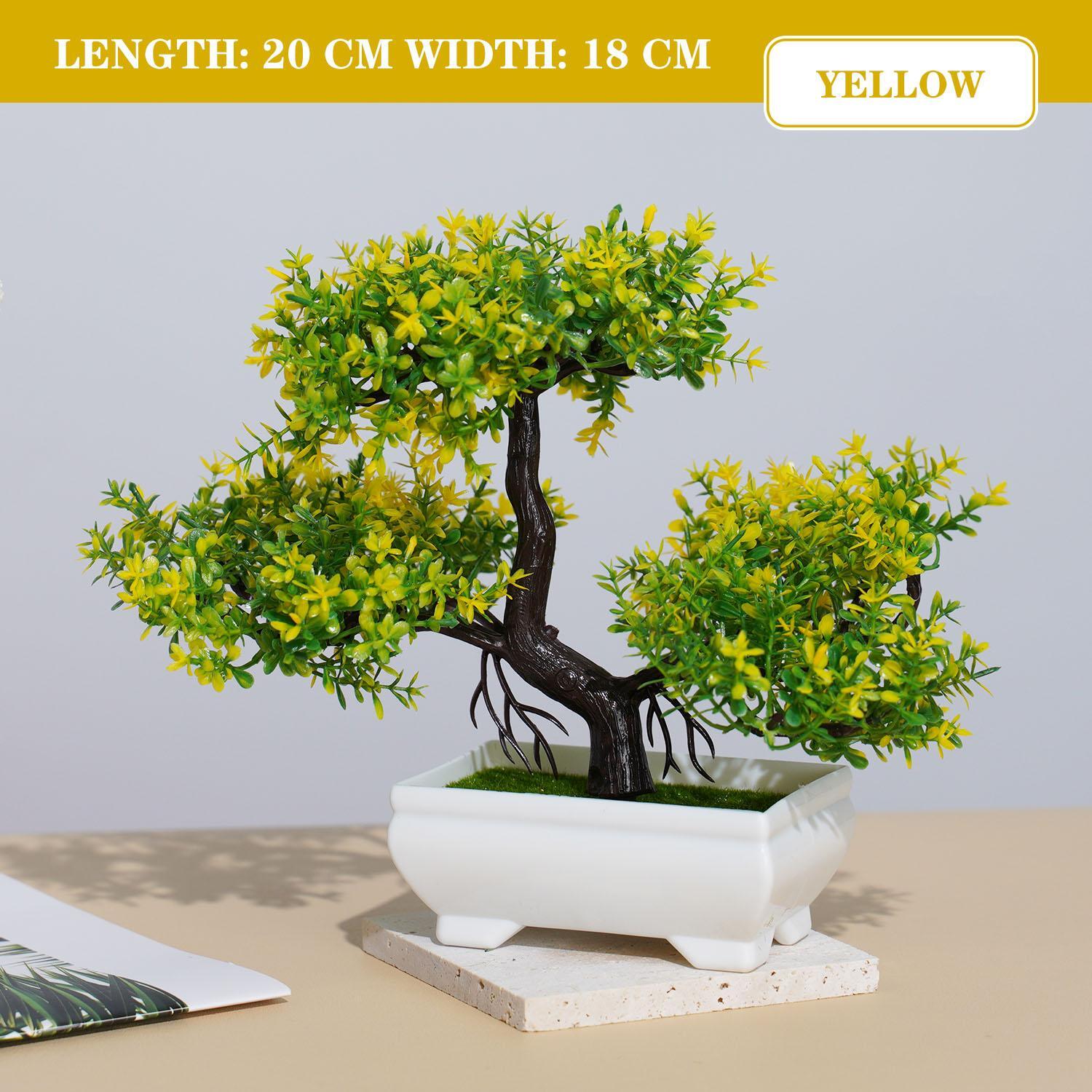 Artificial Bonsai Tree – Fake Potted Plant for Home, Office & Garden Decor