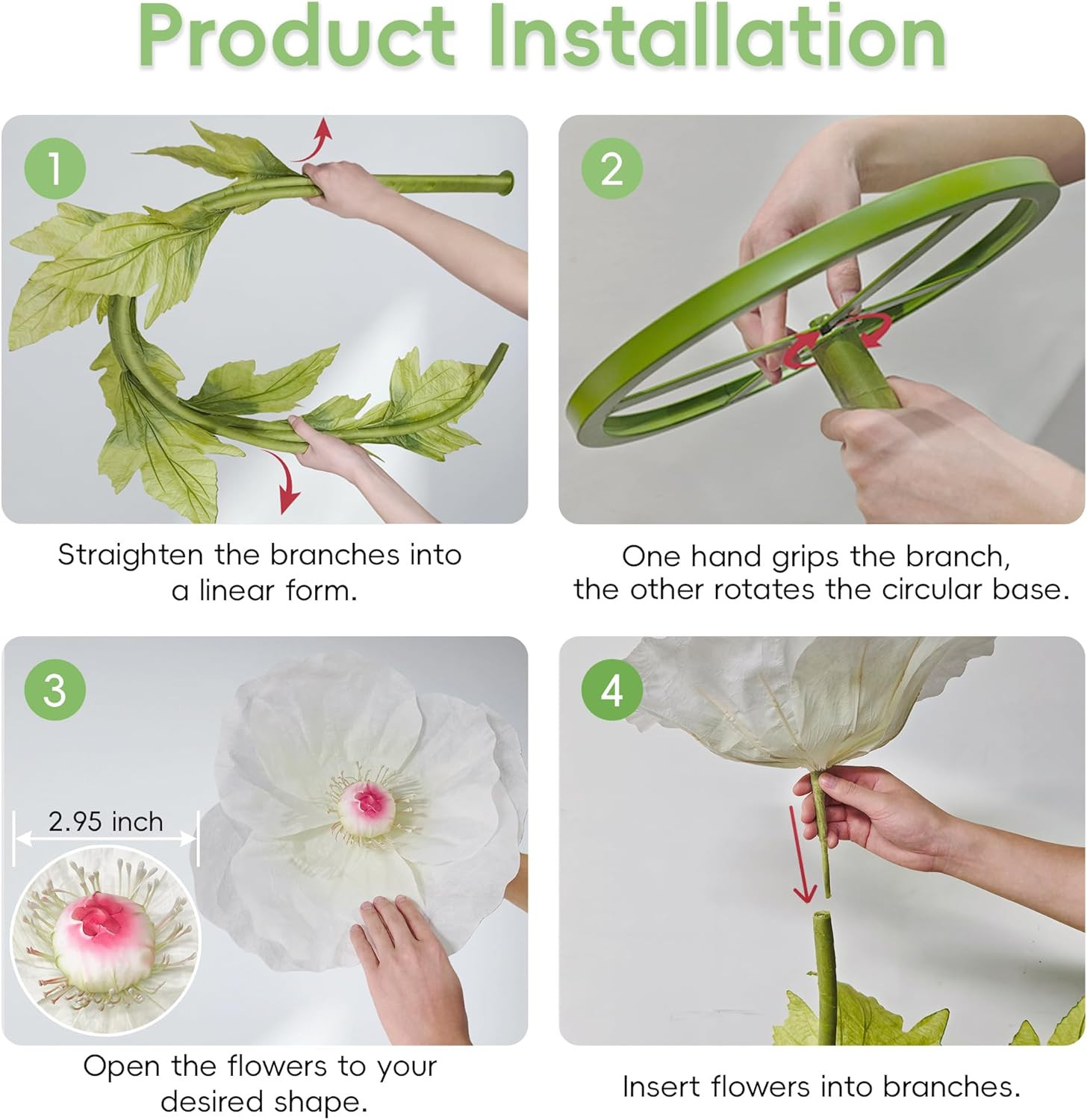 Large White Poppy Flowers – Stunning Paper Decor for Weddings & Events