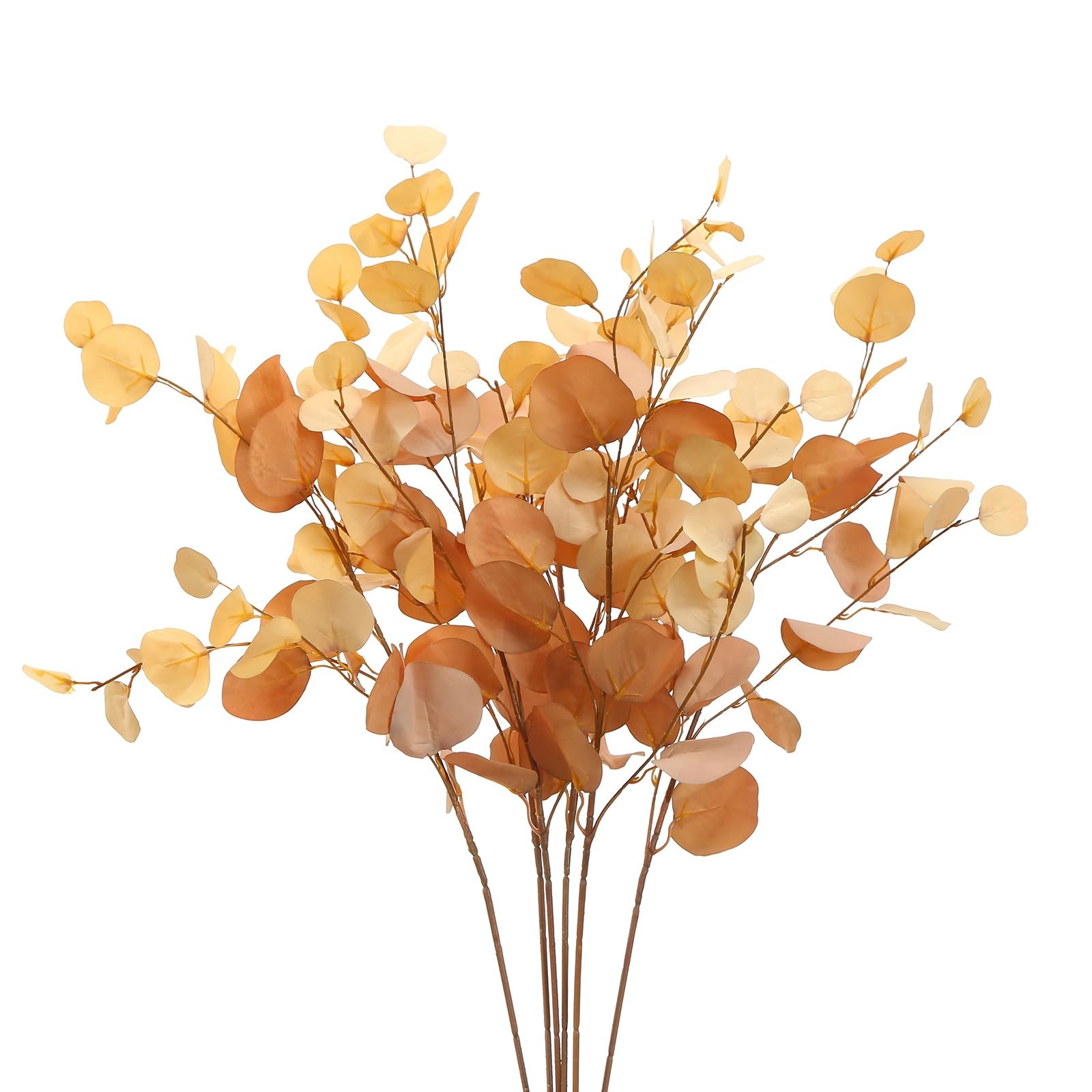 3 PCS Artificial Eucalyptus Stems Long 33″ Fake Eucalyptus Leaves Branches fo…