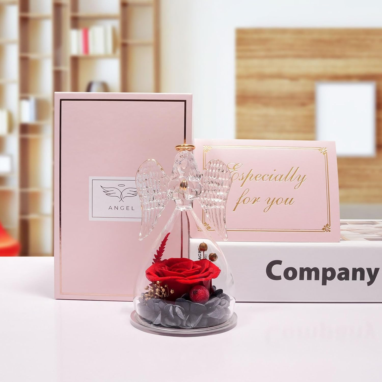 Gifts for Mom Mothers Day Birthday Gifts for Women,Preserved Flowers Rose in Ang