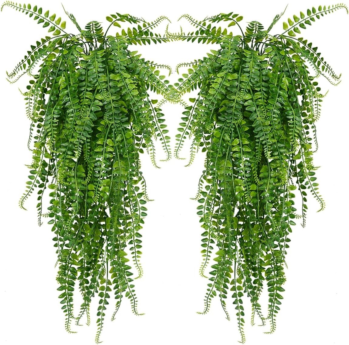 Chic 33-Inch Artificial Ferns – 2-Piece Set for Indoor and Outdoor Elegance