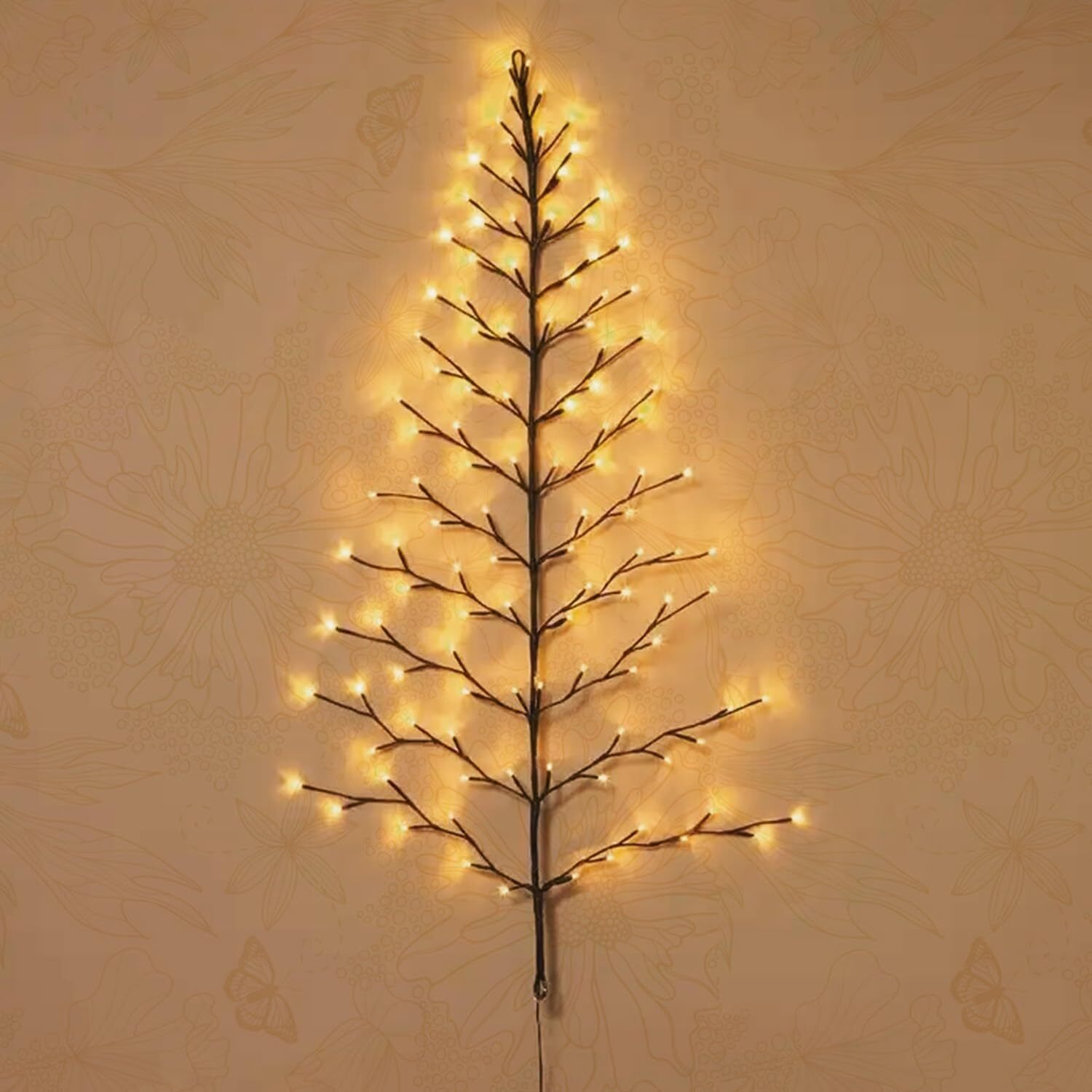 Lighted Wall Tree 4FT 108LED Warm White for Home Decor Christmas Tree Lights …