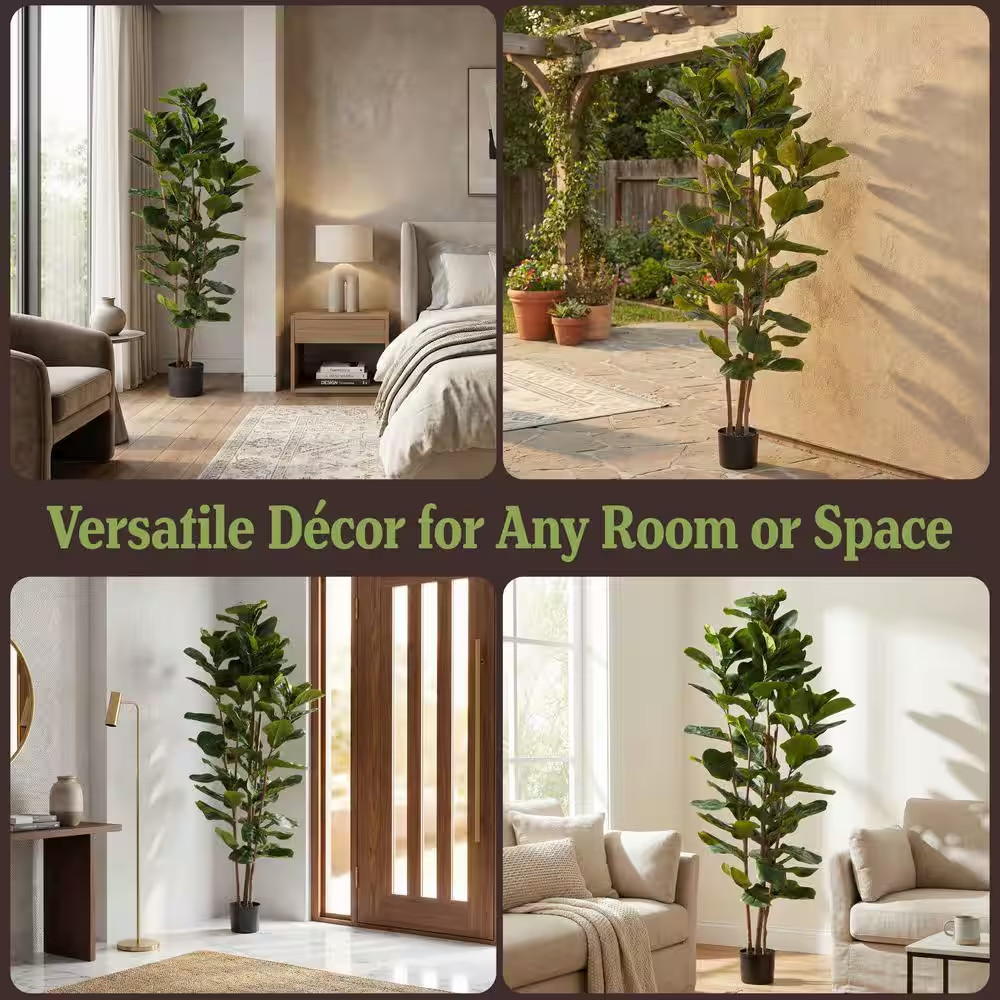 72 In. Artificial Fiddle Leaf Fig Tree