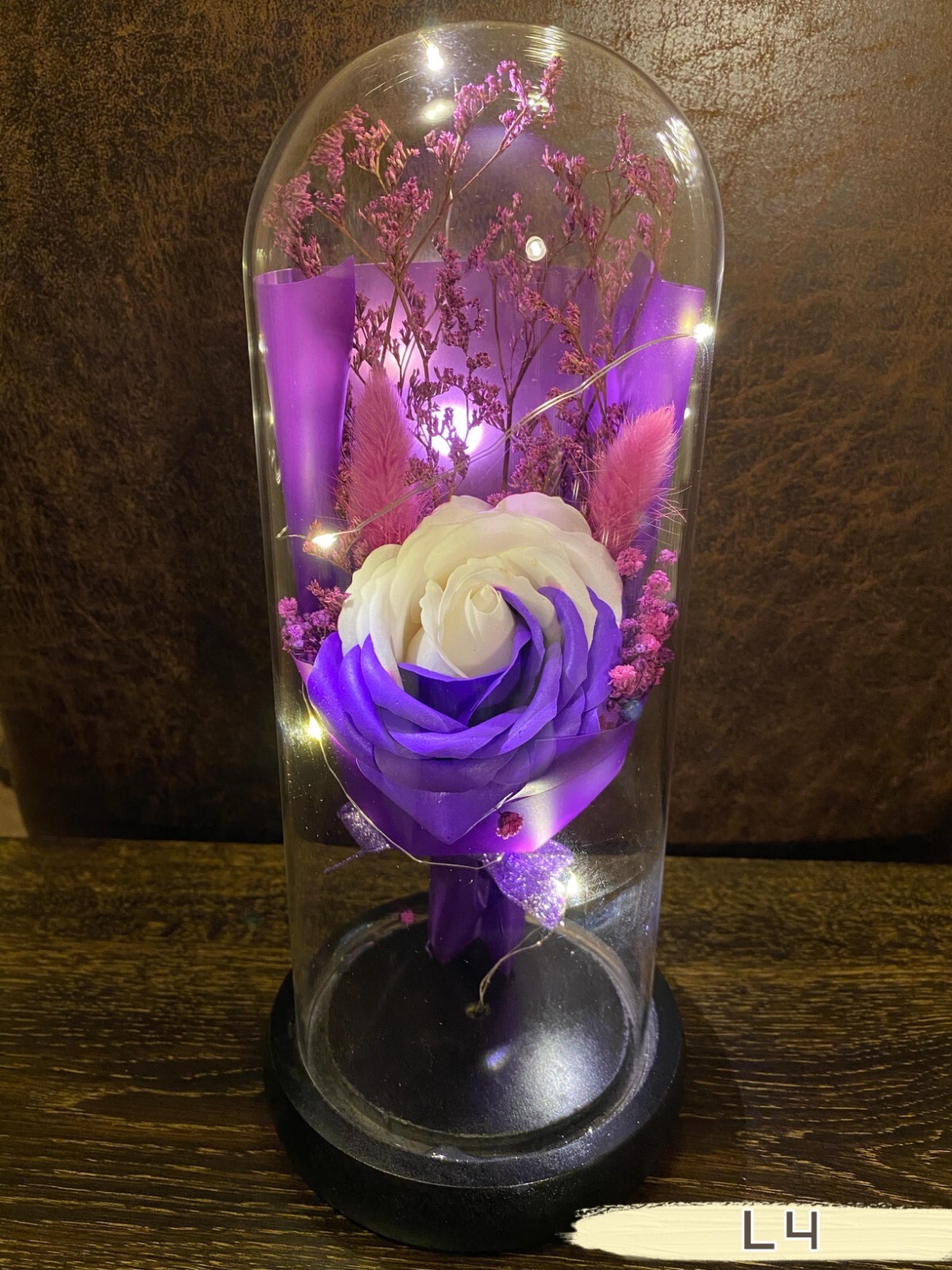 Romantic Home Decor Gifts Artificial Flower Gift multicolor Rose with Led Lights